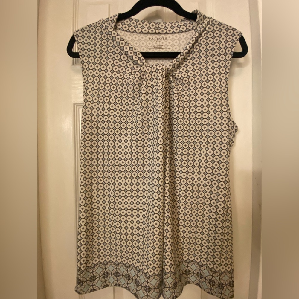 Talbots size L ladies dress blouse